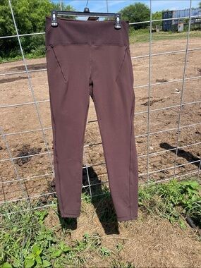 Avalanche Brown High-Waist Active Leggings